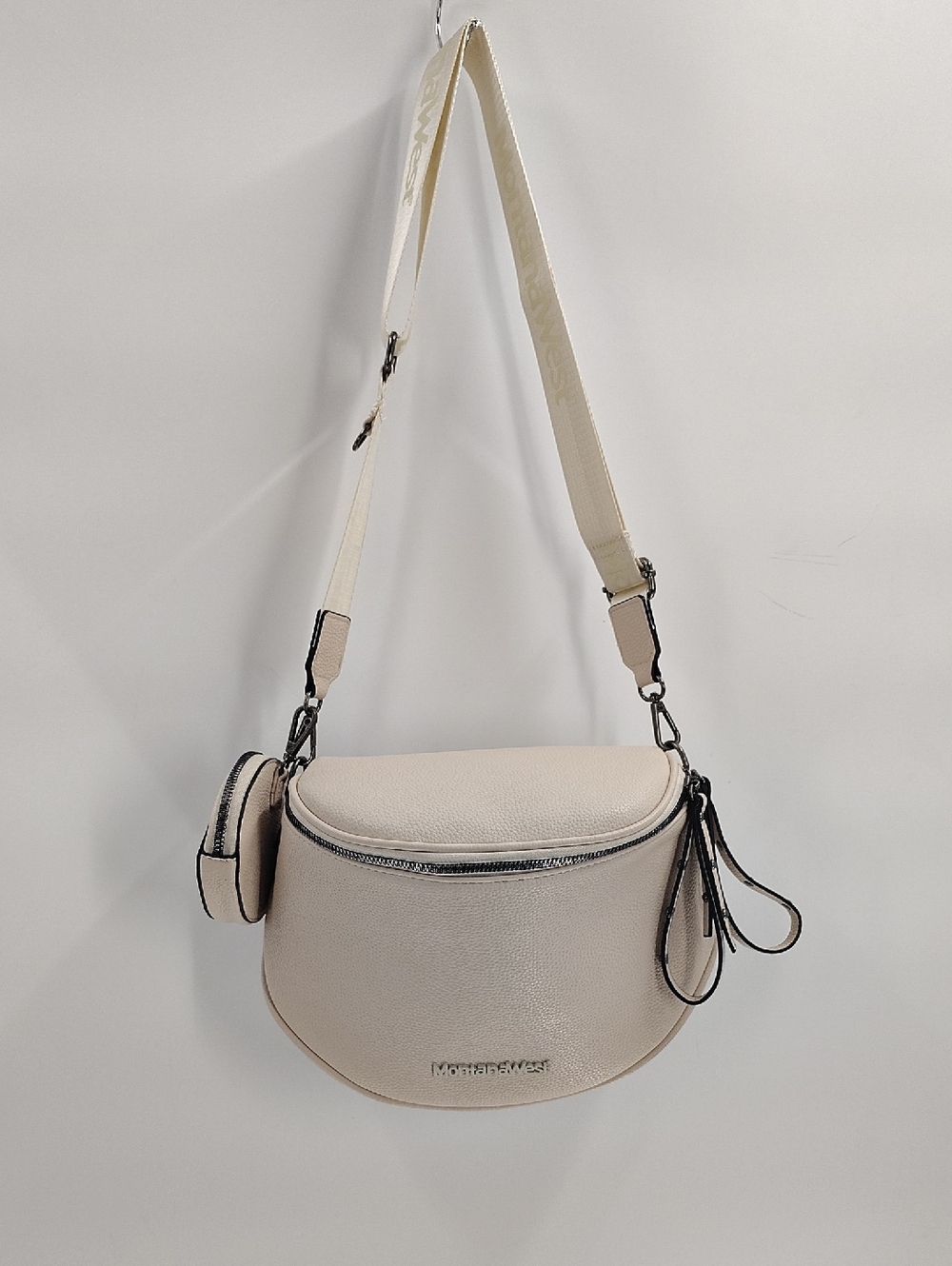 Montana West Bum Bag Ivory White Crossbody